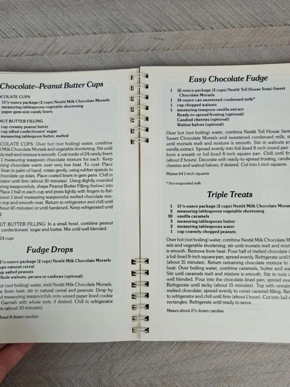 Toll House Heritage Cookbook Revised Edition 1984 Spiral Bound Dessert Recipes